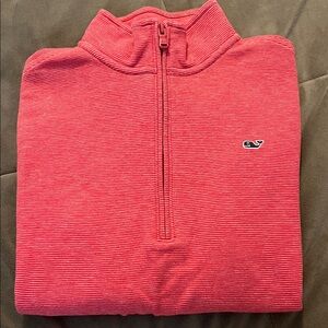 EUC Vineyard Vines Boys Vibrant Red Zip-Up Sweater
